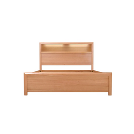 Cleveland Queen Bedframe with USB/LED/Bookcase