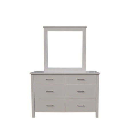 Tina Dresser 6 Drawer with Mirror