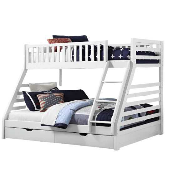 Wooden Bunk Bed with Draws - Single and Double