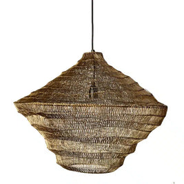 Mesh Tiered Pendant 61cm Antique Brass