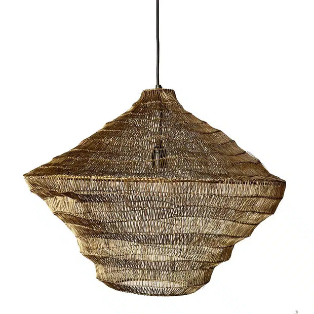 Mesh Tiered Pendant 61cm Antique Brass