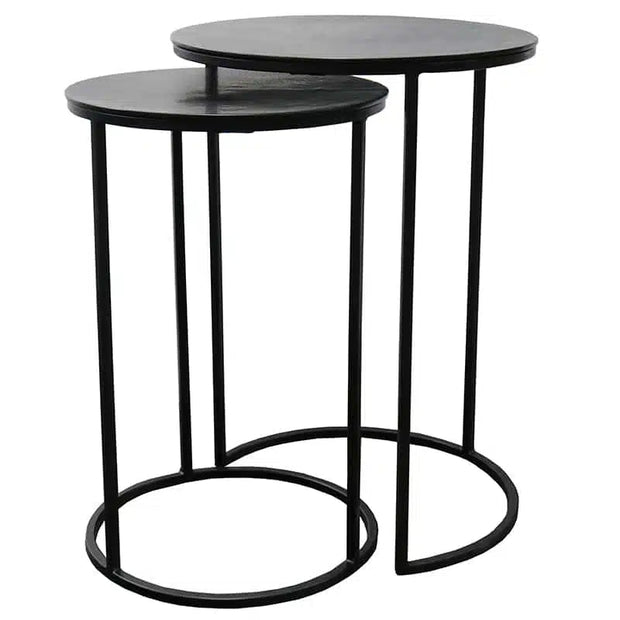 Punto Nest of 2 Tables Black