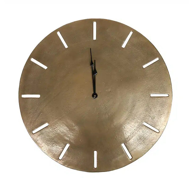 Songo Clock 58cm Antique Brass