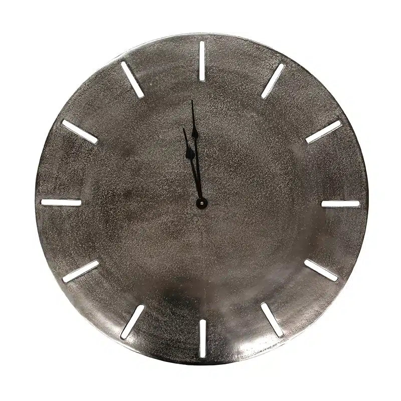 Songo Clock 58cm Nickel