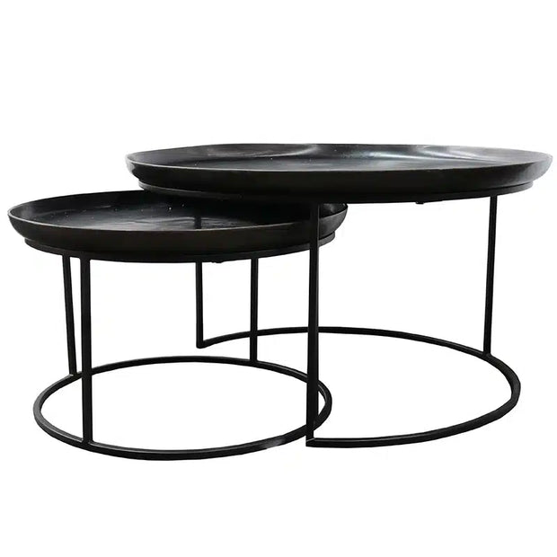 Calypso Coffee Tables Set of 2 – Black