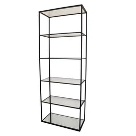 Vigo Metal Bookcase Black