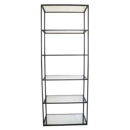 Vigo Metal Bookcase Black