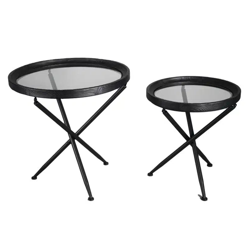 Barcelona Side Table set/2 Black