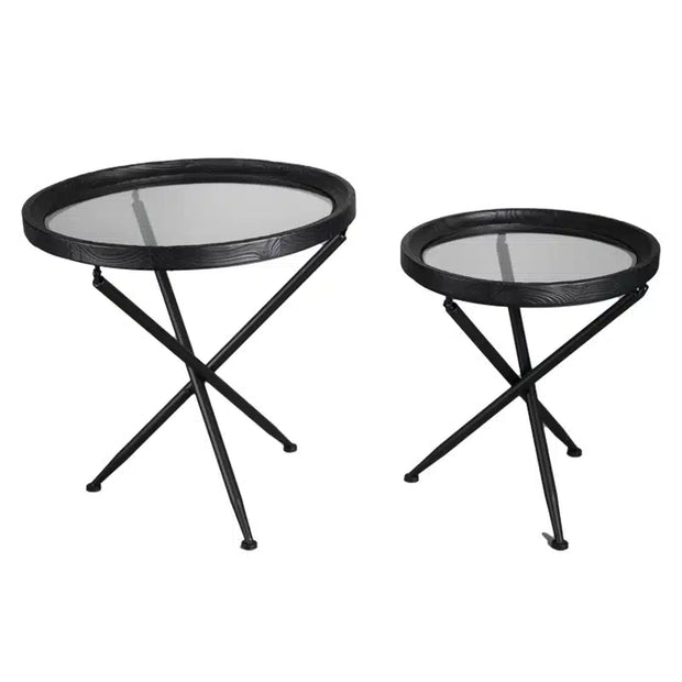 Barcelona Side Table set/2 Black