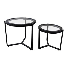 Vigo Side Table set/2 Black.