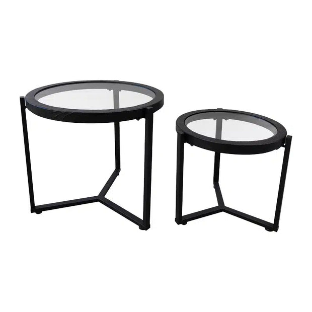Vigo Side Table set/2 Black.