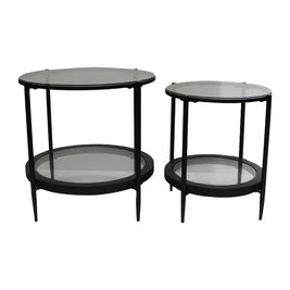 Marbella Side Table set/2 Black
