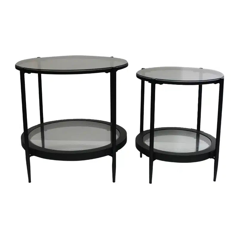 Marbella Side Table set/2 Black