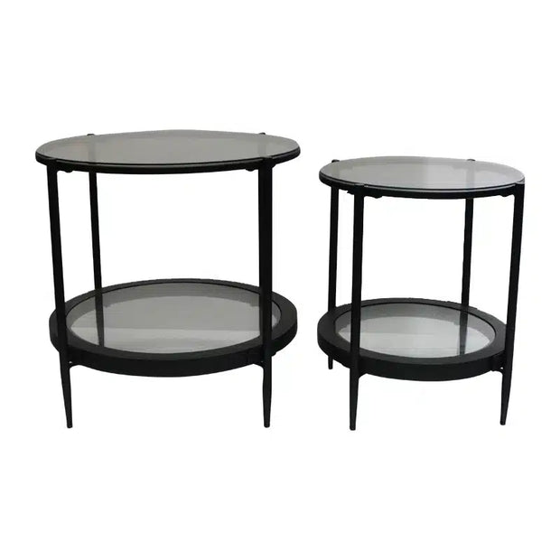 Marbella Side Table set/2 Black