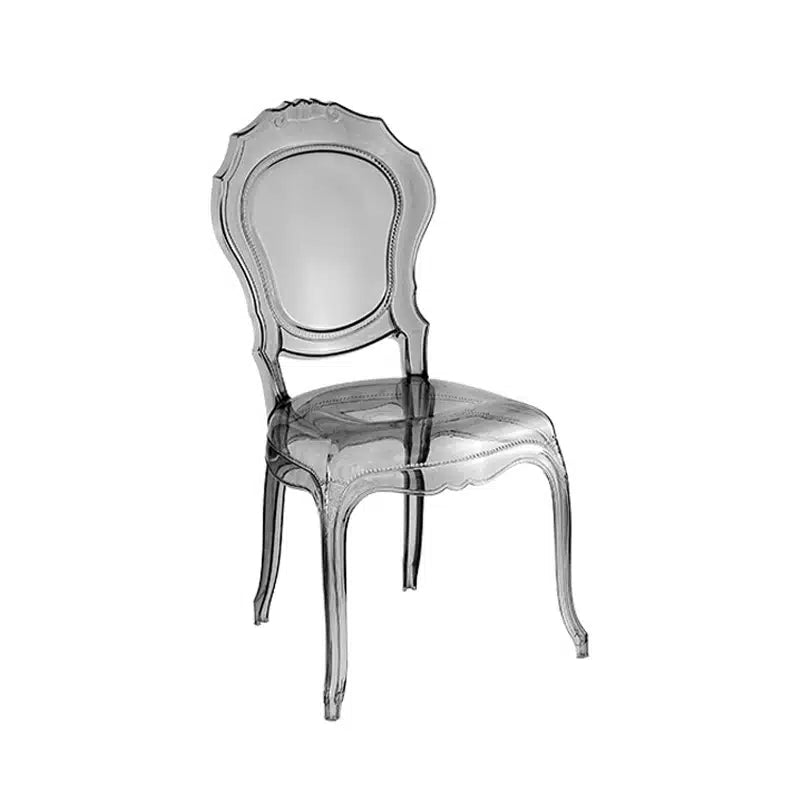 Louis Chair - Transparent Smoke Black