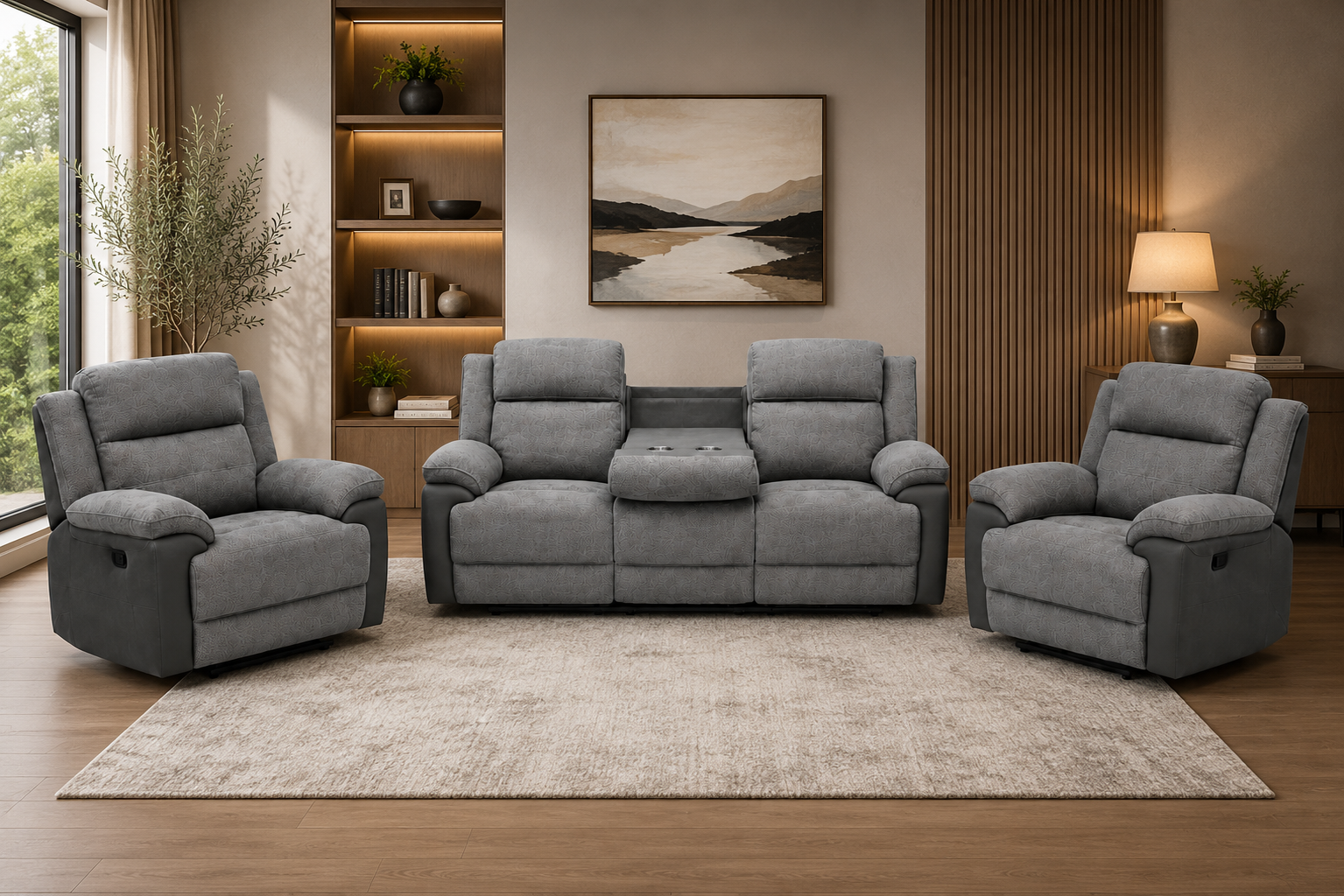 McKenzie Electric Recliner Lounge Suite