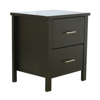 Bella 2 Drawer Bedside - Black Colour