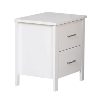Bella 2 Drawer Bedside - White Colour
