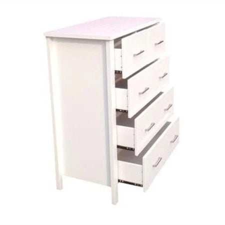 Tina Tallboy 5 Drawer White