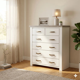 Acacia 6 Drawer Tallboy