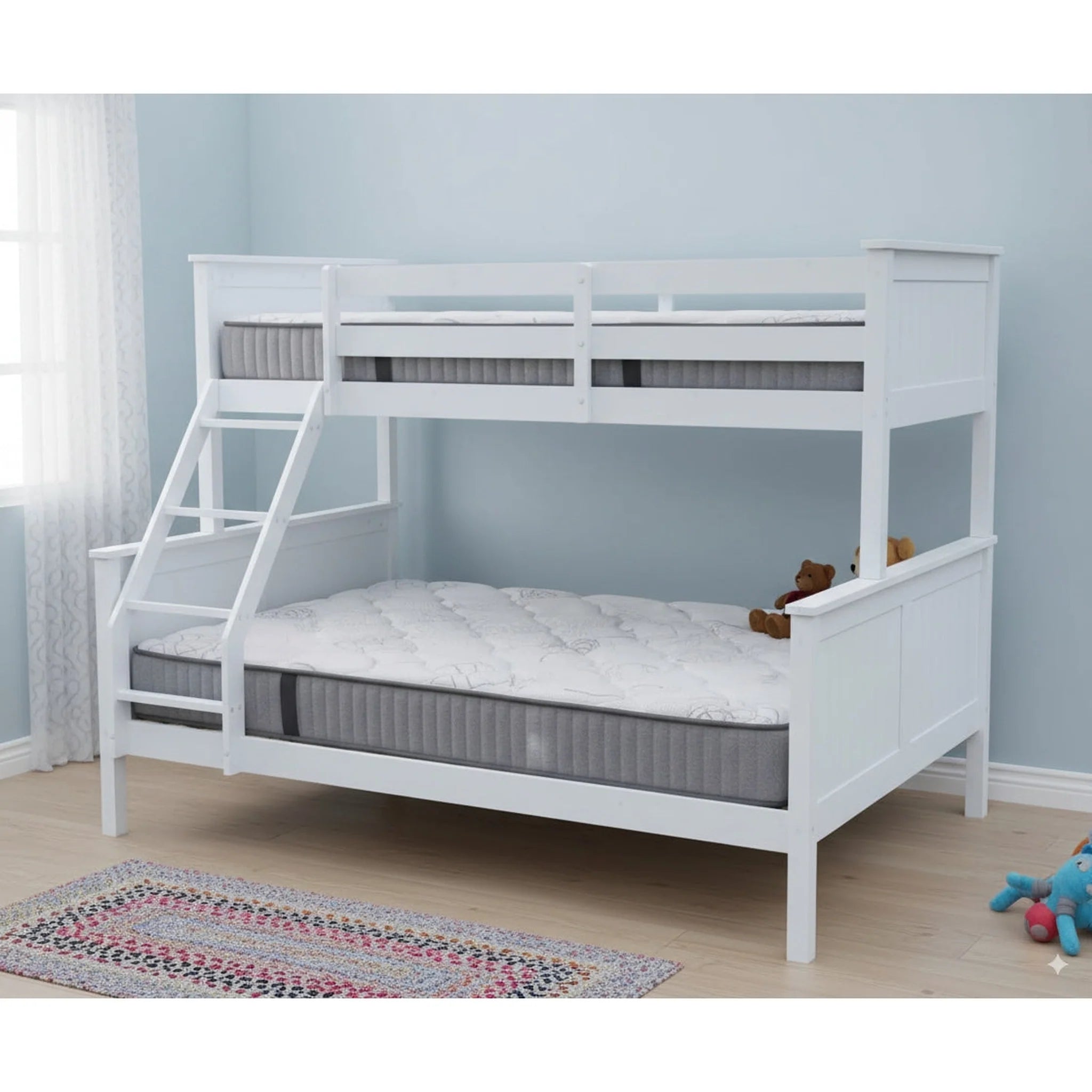 Lily Wooden Bunk (S+D) White