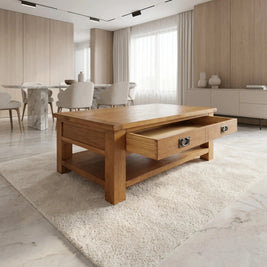 Richmond Oak Coffee Table with Drawer