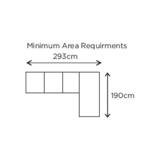 Kristie Sofabed with Chaise - 4 Seater