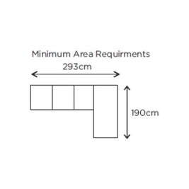 Kristie Sofabed with Chaise - 4 Seater