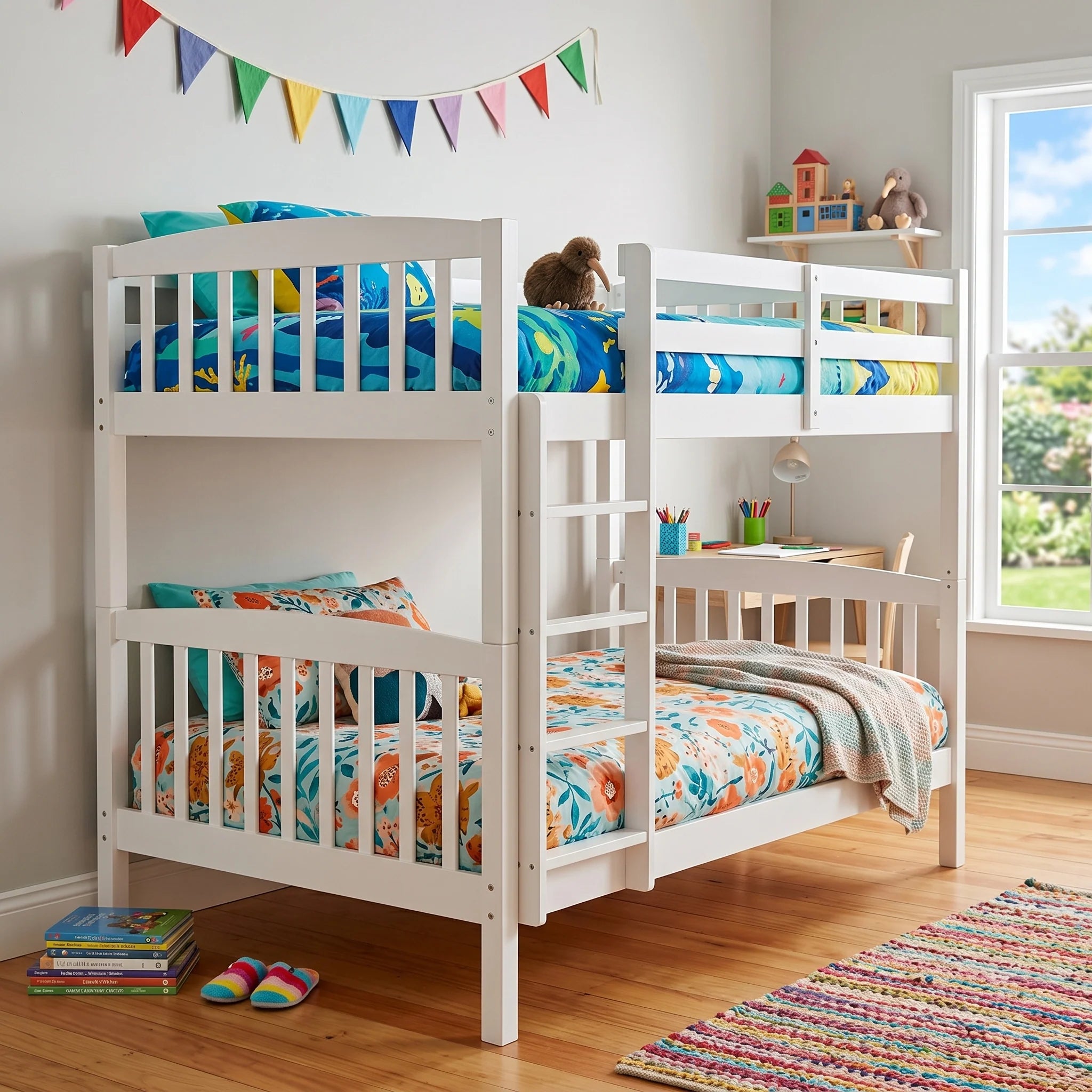 Lily Wooden Bunk (S+S) White