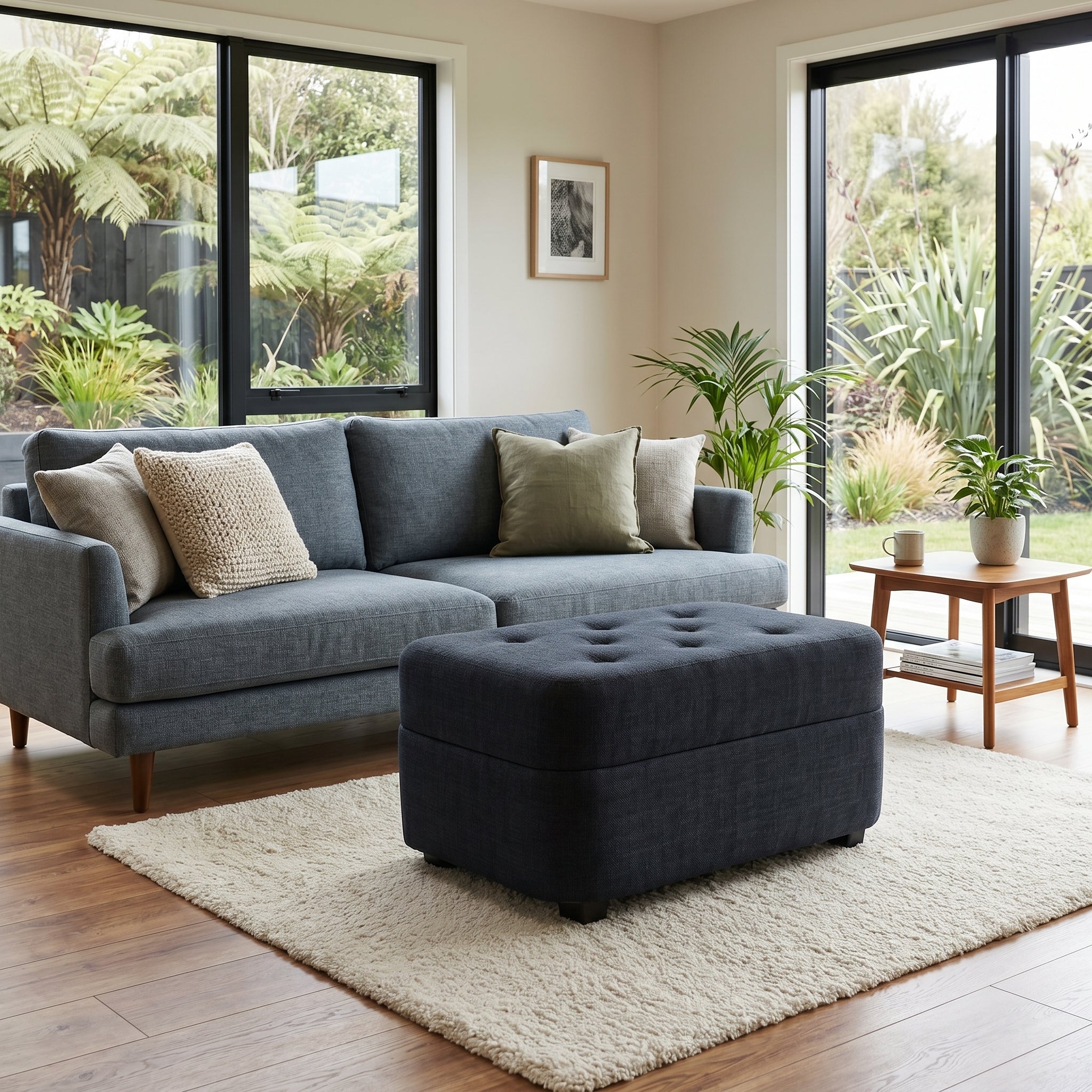 NZ Made Crown Ottoman