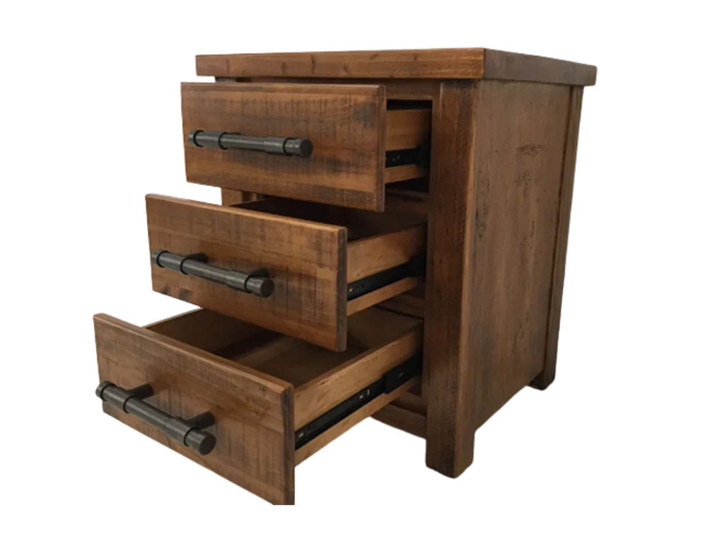 Oakwood 3 Drw Bedside