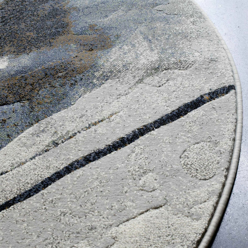 Contemporary Design Argentum Round Rug