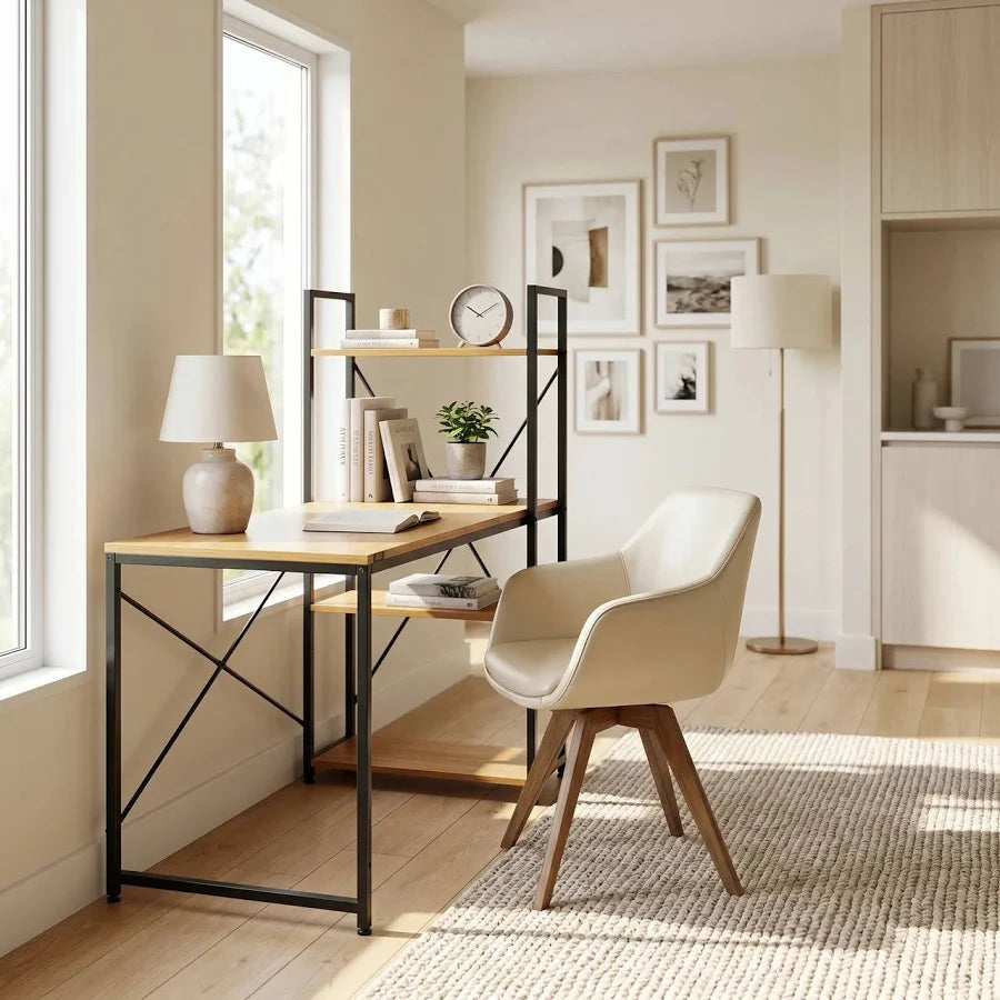 Student Desk with Bookcase