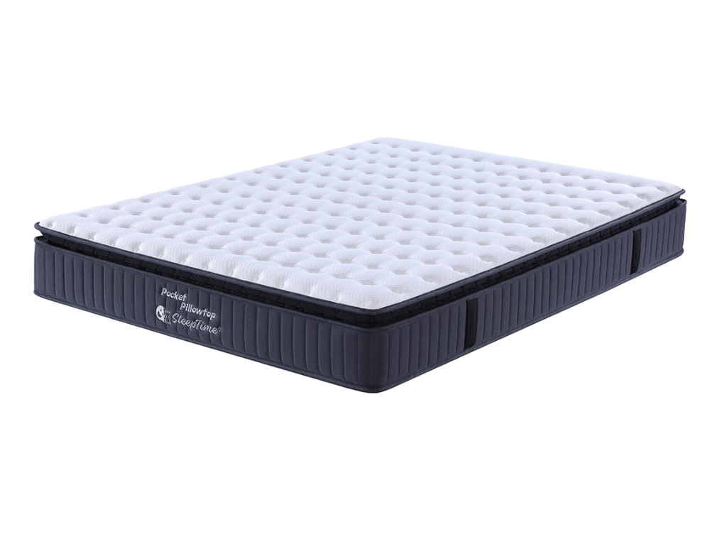 SleepTime Pocket Pillowtop Mattress + NZ Made Snooz Bed Base
