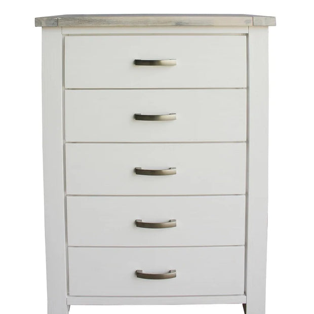 Acacia 5 Drawer Tallboy