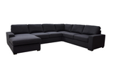 Bronson 6 Seater Modular Lounge Suite with Sofa Bed