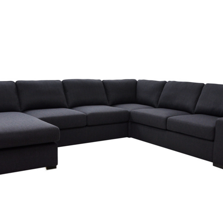 Bronson 6 Seater Modular Lounge Suite with Sofa Bed