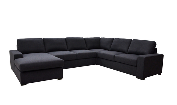 Bronson 6 Seater Modular Lounge Suite with Sofa Bed