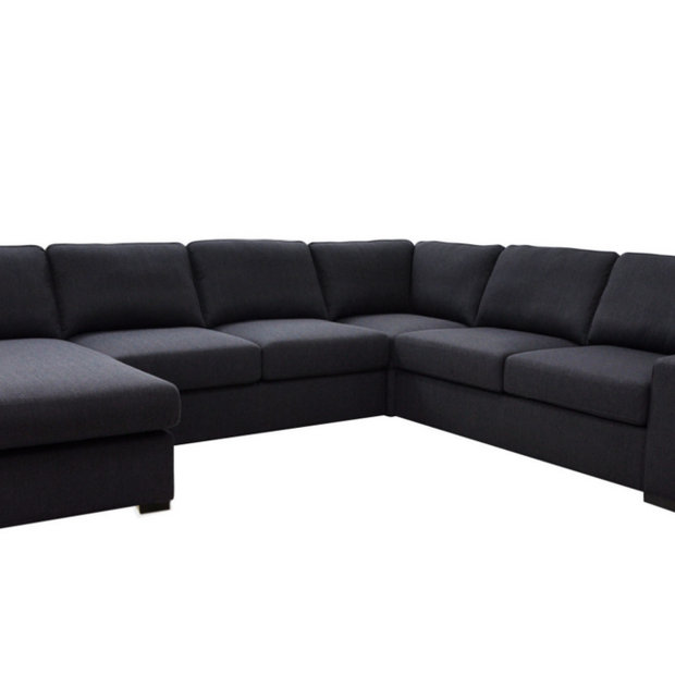 Bronson 6 Seater Modular Lounge Suite with Sofa Bed