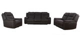 Glasgow Electric Reclining Lounge Suite - Charcoal
