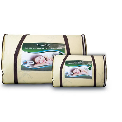 Bamboo Mattress Topper | Gel Memory Foam Topper