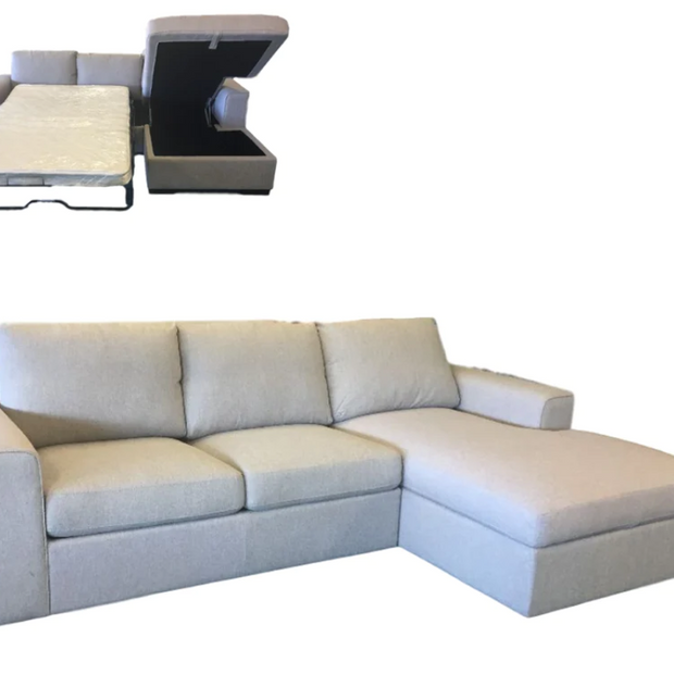 Sloane Chaise with Sofa Bed & Storage